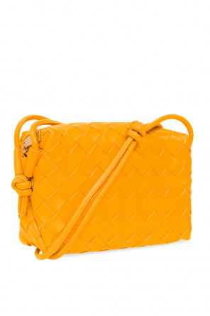 Orange 'Loop Mini' shoulder bag Bottega Veneta - GenesinlifeShops